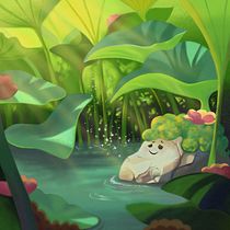 My project for course: Atmospheric Scenes in Procreate: Paint with Color and Light. Ilustração digital projeto de Alla Luenn - 09.02.2024