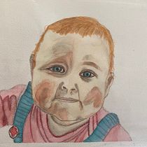 Mijn project van de cursus: Aquarelportretten maken van een foto . Traditional illustration, Watercolor Painting, and Portrait Drawing project by Nathalie - 02.10.2024