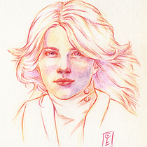 Nastassja Kinski. Drawing, Portrait Drawing, Sketchbook, and Colored Pencil Drawing project by sunngrazer - 02.11.2024