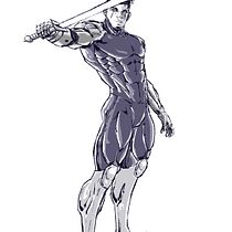Mi proyecto del curso: Ilustración para cómics: anatomía de un superhéroe. Un progetto di Character design, Fumetto, Disegno a matita, Disegno anatomico e Illustrazione digitale di Ruben Acero Perez - 10.02.2024