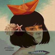 Meu projeto do curso: Técnicas de ilustração com aquarela digital. Ilustração tradicional, Ilustração digital, Pintura em aquarela, Desenho de retrato, e Desenho digital projeto de Zuleika Ferreira - 11.02.2024