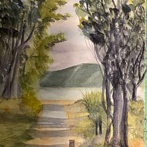 My project for course: Dreamy Watercolor Landscapes: Paint with Light. Un projet de Peinture , et Aquarelle de pryorjan6 - 11.02.2024