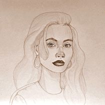 Mi proyecto del curso: Cuaderno de retratos a línea con grafito. Un proyecto de Bellas Artes, Bocetado, Dibujo, Dibujo de Retrato y Sketchbook de Ale Peregrina - 09.02.2024