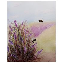 Lavender Haze, My project for course: Illustrating the Natural World with Watercolor and Charcoal. Traditional illustration, Painting, and Naturalistic Illustration project by sarah_addy - 02.12.2024