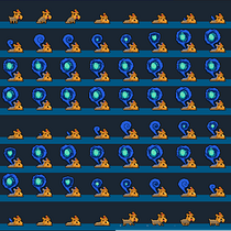 Meu projeto do curso: Animação de personagens em pixel art para videogames Ein Projekt aus dem Bereich Animation von Figuren, Videospiele, Pixel Art und Videospielentwicklung von Murilo Nascimento Silva - 13.02.2024