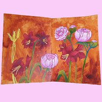 Expressive Floral Painting with Acrylic Paint. Fine Arts, Painting, Acr, lic Painting, and Botanical Illustration project by florine_bm - 02.13.2024