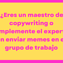 Mi proyecto del curso: Copywriting para copywriters. Un progetto di Pubblicità, Cop, writing, Stor, telling e Comunicazione di luchetabm - 13.02.2024