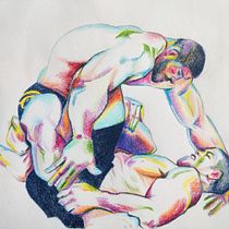 My project for course: Expressive Figure Drawing: Explore Lines, Shapes and Colors. Fine Arts, Pencil Drawing, Drawing, Portrait Drawing, Realistic Drawing, Figure Drawing, and Gouache Painting project by spencer boxer - 02.13.2024