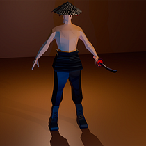 First Low poly character for Video Games Ein Projekt aus dem Bereich 3D, 3-D-Modellierung, Videospiele, Design von 3-D-Figuren und Design für Videospiele von Tolga Korkmaz - 13.02.2024