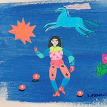 Mi proyecto del curso: Ilustración expresiva con técnicas mixtas: encuentra tu creatividad . Un progetto di Illustrazione tradizionale, Creatività, Disegno artistico, Pittura gouache e Bozzetti di Perla Vera - 06.02.2024