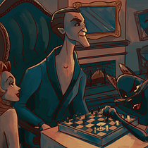 My project for course: The Master and Margarita. Ilustração digital, Desenho digital e Ilustração editorial projeto de Milena Kolesniak - 13.02.2024