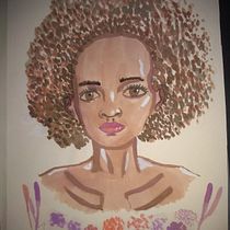 Meu projeto do curso: Retrato ilustrado em aquarela. Un projet de Illustration traditionnelle, Beaux Arts, Peinture, Dessin, Aquarelle, Dessin de portrait , et Dessin artistique de fe_fcs - 11.02.2024