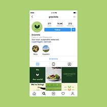 Meu projeto do curso: Greenbite Food co and Restaurant. Un progetto di Design, Br, ing, Br, identit, Graphic design, Tipografia, Design di loghi e Design tipografico di adrianacatarinafonseca - 14.02.2024