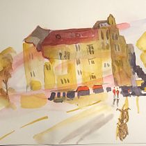 Mein Abschlussprojekt für den Kurs: Moderne Urban Sketching-Techniken in Mixed Media Ein Projekt aus dem Bereich Traditionelle Illustration, Malerei, Architektonische Illustration und Illustration mit Tinte von cb1234 - 14.02.2024