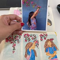 Meu projeto do curso: Exercícios no sketchbook para crescer artisticamente. Traditional illustration, Fine Arts, Sketching, Drawing, and Sketchbook project by godoy.daniele - 02.14.2024