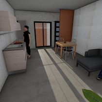 Mini House. Un proyecto de Arquitectura, Paisajismo, Ilustración digital, Arquitectura digital e Ilustración arquitectónica de Astrid Lizbeth Nieto Ramírez - 14.02.2024