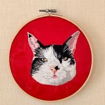 Mi proyecto del curso: Retratos bordados de mascotas: pinta con hilo. Embroider, Naturalistic Illustration, and Textile Design project by Constanza Olate Díaz - 02.09.2024