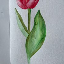 Mi proyecto del curso: Ilustración botánica con acuarela. Traditional illustration, Fine Arts, Painting, Drawing, Watercolor Painting, and Botanical Illustration project by Alejandra Bautista - 02.14.2024