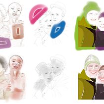 Mein Abschlussprojekt für den Kurs: Illustration von kreativen Porträts mit Procreate. Ilustração tradicional, Desenho, Ilustração digital, Desenho de retrato, Desenho digital, e Pintura digital projeto de Christian Gutknecht - 01.05.2024
