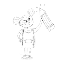 My project for course: Introduction to the Creation of Cartoon Style Characters. Un projet de Illustration traditionnelle, Conception de personnages , et Dessin de Layana Mariouw Smit - 15.02.2024