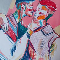 Dessin expressif de la figure humaine : formes et couleurs. Fine Arts, Pencil Drawing, Drawing, Portrait Drawing, Realistic Drawing, Figure Drawing, and Gouache Painting project by Rachel Pedraza - 02.14.2023