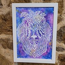 Mi proyecto del curso: Introducción al arte de recortar papel con la técnica Kirie. Un proyecto de Ilustración tradicional, Artesanía, Papercraft y DIY de Lourdes Avila - 14.02.2024
