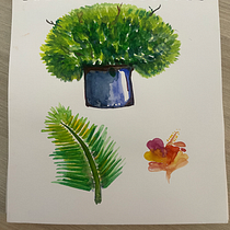 My project and progress for course: Exploratory Sketchbook: Find Your Drawing Style. Ilustração tradicional, Esboçado, Criatividade, Desenho, Pintura em aquarela, Sketchbook, e Pintura guache projeto de Isha Jain - 15.02.2024