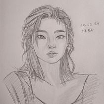 Mi proyecto del curso: Cuaderno de retratos a línea con grafito. Un proyecto de Bellas Artes, Bocetado, Dibujo, Dibujo de Retrato y Sketchbook de María Brugés Arce - 15.02.2024