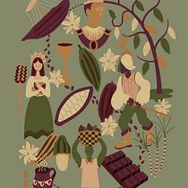 The Decadent and Dark World of Chocolate. Een project van Traditionele illustratie, Grafisch ontwerp y Digitale illustratie van nimblewhimsy - 15.02.2024