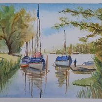 Mi proyecto del curso: Pintura en acuarela de paisajes marinos. Un proyecto de Pintura, Pintura a la acuarela e Ilustración naturalista				 de albertonadamas - 16.02.2024