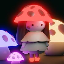 Mi proyecto del curso: Creación de personajes kawaii en 3D con Blender Ein Projekt aus dem Bereich Traditionelle Illustration, Design von Figuren, Digitale Illustration, 3-D-Modellierung und Manga von Paula Insua - 16.02.2024