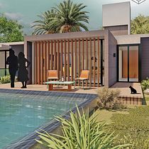 Mi proyecto del curso: Ilustración digital de proyectos arquitectónicos. Un proyecto de Arquitectura, Paisajismo, Ilustración digital, Arquitectura digital e Ilustración arquitectónica de Nicole Siri Peña - 16.02.2024