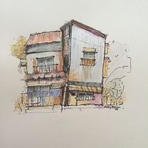My project for course: Expressive Architectural Sketching with Colored Markers. Sketching, Drawing, Architectural Illustration, Sketchbook & Ink Illustration project by hallinanwendy - 02.17.2024