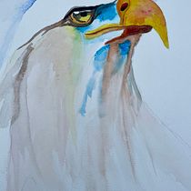 Il mio progetto del corso: Ritratti espressivi di animali ad acquerello. Un projet de Illustration traditionnelle, Aquarelle, Dessin réaliste et Illustration naturaliste de carlotta.coffaro96@gmail.com Coffaro - 10.02.2024