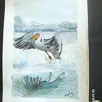 Mi proyecto del curso: Ilustración creativa: juega con materiales inesperados . Traditional illustration, Fine Arts, Painting, Creativit, and Sketchbook project by cuadroscaroladm - 02.17.2024