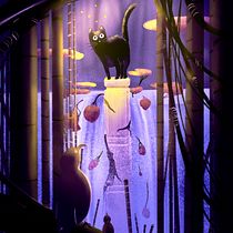 Mon projet du cours : Scènes atmosphériques colorées et lumineuses sur Procreate. Un progetto di Illustrazione digitale di Louis HYERLE - 17.02.2024
