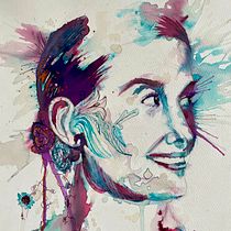 Mijn project van de cursus: Experimentele portretten met inkt, thee en alcohol. Fine Arts, Painting, Drawing & Ink Illustration project by ingevannoort - 02.17.2024