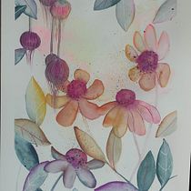 Mon projet du cours : Aquarelle florale créative : renouez avec la nature. Ilustração tradicional, Pintura, Pintura em aquarela e Ilustração botânica projeto de naoa.naval - 18.02.2024