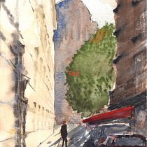 My project for course: Urban Landscapes in Watercolor Ein Projekt aus dem Bereich Bildende Künste, Aquarellmalerei und Architektonische Illustration von Aron Gereben - 18.02.2024
