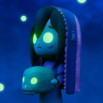Mi proyecto del curso: Creación de personajes kawaii 3D con Blender Ein Projekt aus dem Bereich Traditionelle Illustration, Design von Figuren, Digitale Illustration, 3-D-Modellierung und Manga von María Alarcón - 17.02.2024