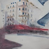 Mi proyecto del curso: Dibujo arquitectónico con acuarela y tinta. Sketching, Drawing, Watercolor Painting, Architectural Illustration, Sketchbook & Ink Illustration project by gfmoranh0712 - 02.19.2024