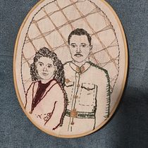 Mi proyecto del curso: Creación de retratos bordados. Un projet de Broderie , et Design textile de M M - 19.02.2024