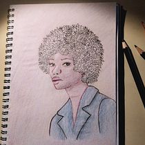 Mi proyecto del curso: Dibujo de retratos llamativos con lápices de colores. Drawing, Portrait Drawing, Sketchbook, and Colored Pencil Drawing project by knto_86 - 02.19.2024