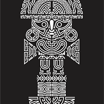 Patrón geométrico Tumi. Un proyecto de Ilustración tradicional, Diseño gráfico, Pattern Design, Ilustración digital y Estampación de Julio David Suclupe Caro - 07.11.2023