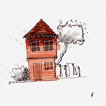 My project for course: Expressive Architectural Sketching with Colored Markers. Sketching, Drawing, Architectural Illustration, Sketchbook & Ink Illustration project by thaicop2009 - 02.20.2024