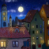 Mein Abschlussprojekt für den Kurs: Stimmungsvolle digitale Illustration mit Procreate. Traditional illustration, Digital Illustration, Digital Drawing, Sketchbook, and Narrative project by Marion Kac - 02.19.2024