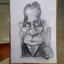 Mi proyecto del curso: Retrato en caricatura con grafito. Ilustração tradicional, Desenho, e Desenho de retrato projeto de Seba Ortega - 18.02.2024