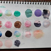 Mi proyecto del curso: Técnicas modernas de acuarela. Traditional illustration, Fine Arts, Painting, and Watercolor Painting project by Celeste Muñoz Albornoz - 02.20.2024