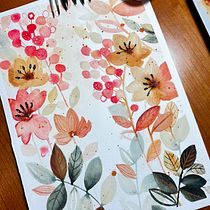 My project for course: Artistic Floral Watercolor: Connect with Nature. Ilustração tradicional, Pintura, Pintura em aquarela e Ilustração botânica projeto de sigal.shakked - 19.02.2024