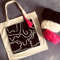 Meu projeto do curso: Bordado XL com agulha mágica. Bordado, Decoração de interiores, Punch needle, e Design têxtil projeto de Nathalia Sutto - 20.02.2024